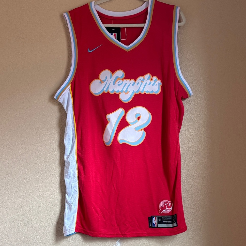 Morant Nike Memphis Red Basketball Jersey